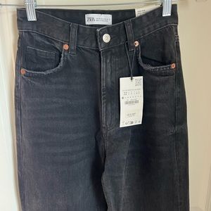 ZARA black flare jeans NWT